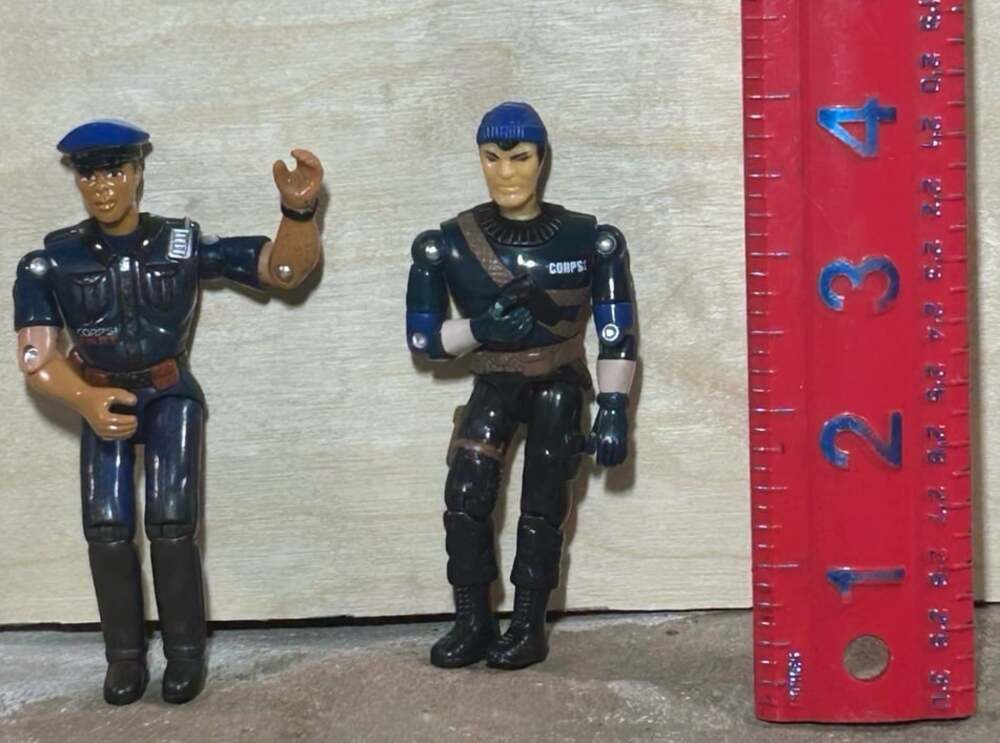 The Corps 3-3/4" Police Officer Blue Uniform Figure ,Lanard, Scruffy